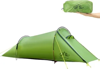 Night Cat Tienda de campaña de túnel ultraligera: impermeable y ligera para dos personas