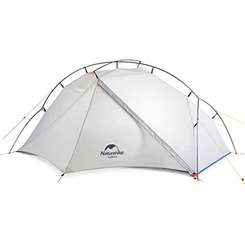Naturehike VIK Tienda de Campaña Tienda Ultraligera Tienda para 4 Estaciones de Campaña con Huella 15D más Ligera Portátil para Camping Senderismo con Bolsa de Transporte (Blanco)