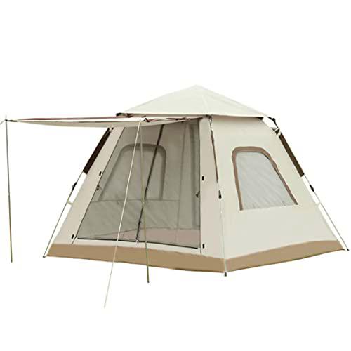 KSIBNW Tienda de Campaña para 4 Personas con Porche,Protección UV 50+,Tienda de Campaña Portátil para la Playa,Pesca,Camping,Tienda Instantánea Automática para Senderismo al Aire Libre 240x240x155cm
