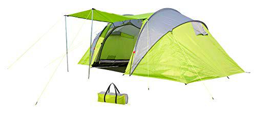 Semptec Urban Survival Technology Tienda con 2 Cabañas para Dormir: Carpa túnel para 4 Personas con 2 camarotes para Dormir