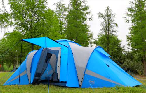 Timber Ridge Tienda de campaña 6 Personas Tienda de Campaña Familiar más Grande de 5m con 2 Dormitorios Protección UV Impermeable de 3000 mm