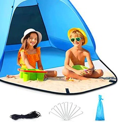 NINGESHOP Tienda de Playa Pop Up, Automático Carpa Playa para 2-3 Personas