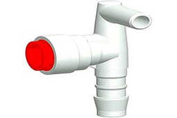 Conector en ángulo para calefacción Combi/Combi D, color rojo, 10 mm