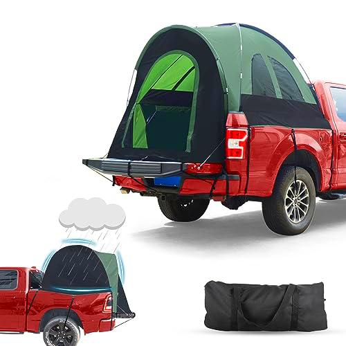 SHANTRA Tienda de campaña para camioneta, Tienda de campaña de Doble Capa de 5.3 a 6.6 pies con Cubierta de Lluvia Desmontable