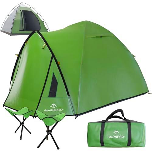 marnieGO Tienda de campaña para mochileros - Tienda de campaña para 2 Personas con 2 taburetes
