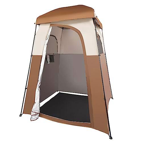 VEVOR Tienda de Ducha para Camping 167,6x167,6x221 cm Cabina de Ducha Portátil de Privacidad para Acampar Exterior con Tapa Extraíble