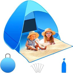 Tienda de campaña azul