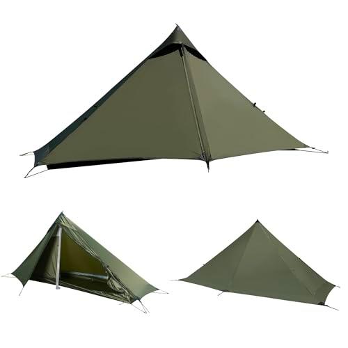 Mtenplay TS-dszp Tienda de campaña, Unisex, Verde, 27.55+43.30/39.37x110.23x49.21