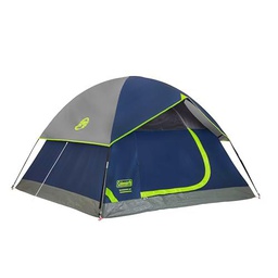 Coleman Sundome Tienda de Campamento, Negro, L
