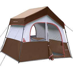 HG Hg-108076 Tienda de Campamento, marrón, 6 Personas