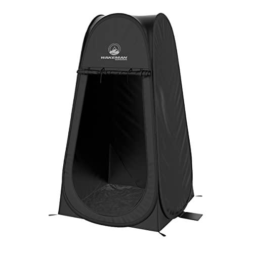 Wakeman Outdoors Soporte portátil para emergencias privacidad instantánea ducha y tienda de campaña cambiante refugio plegable para exteriores para camping playa y lluvia con bolsa de transporte