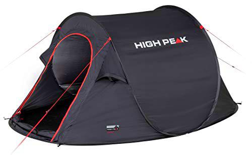 High Peak 10290 Pop Up Vision 3-Tienda de campaña, Color Negro